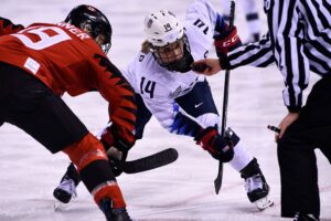 US Canada Womens Faceoff
